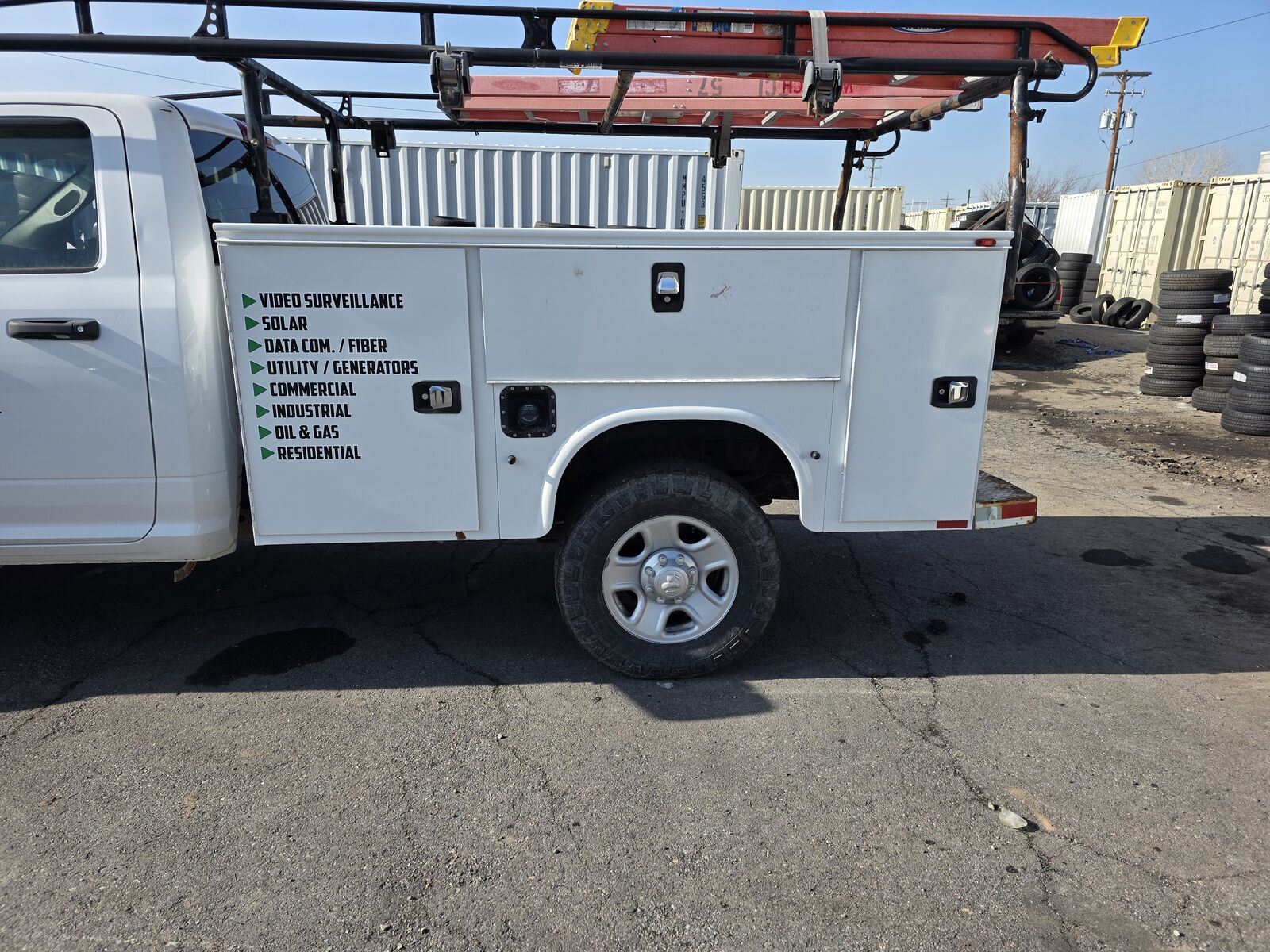 Truck Utility Bed w Ladder Rack Good Shape 3500 2500 1500