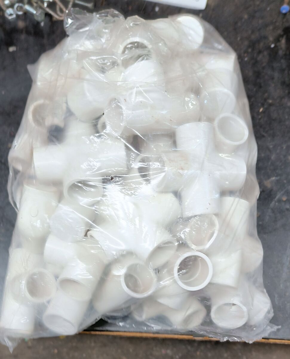 PVC Pipe Fittings 3/4 Inch Schedule 40 New A Bunch