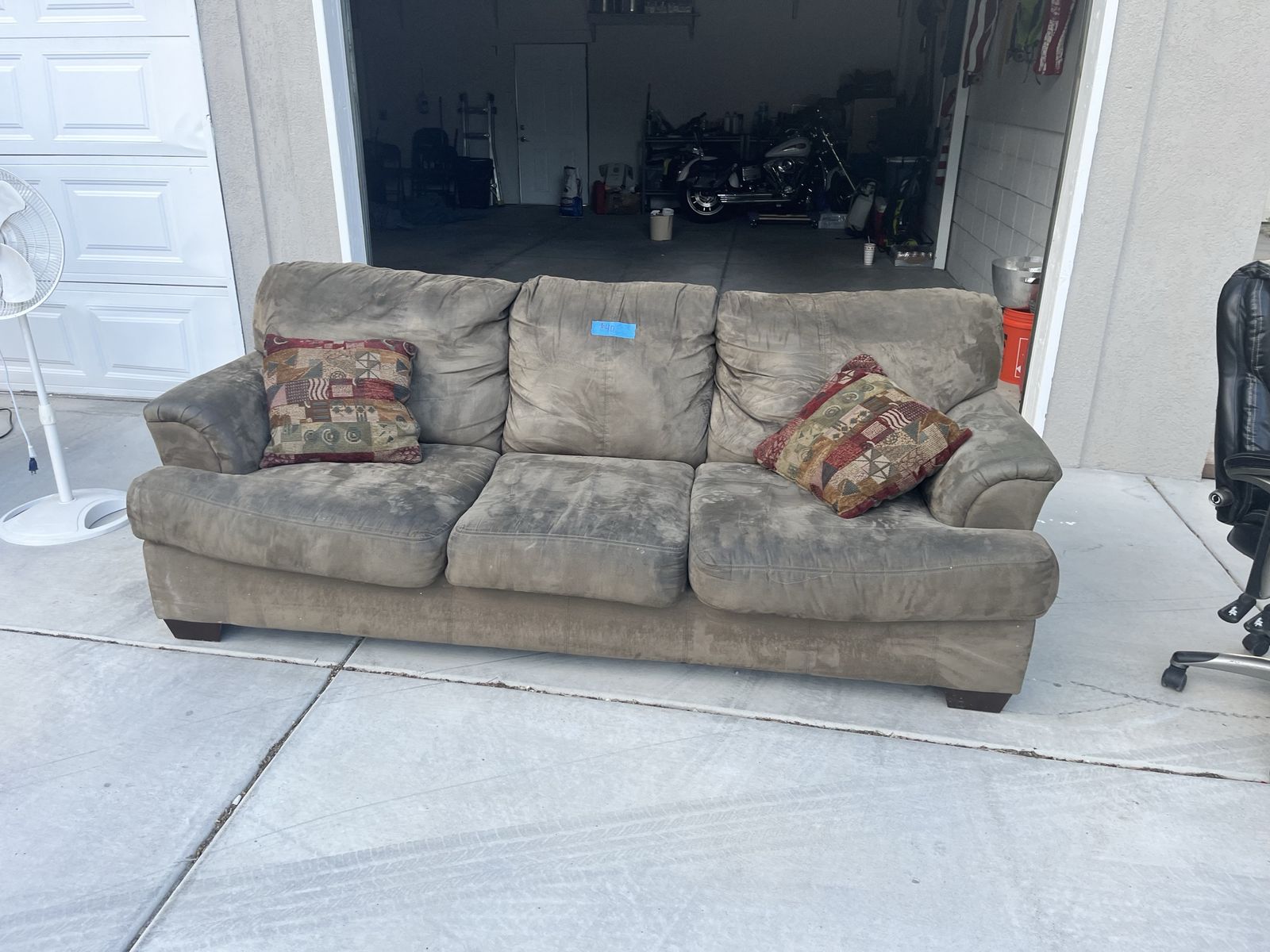 FREE brown suede couch