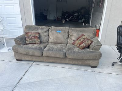 FREE brown suede couch
