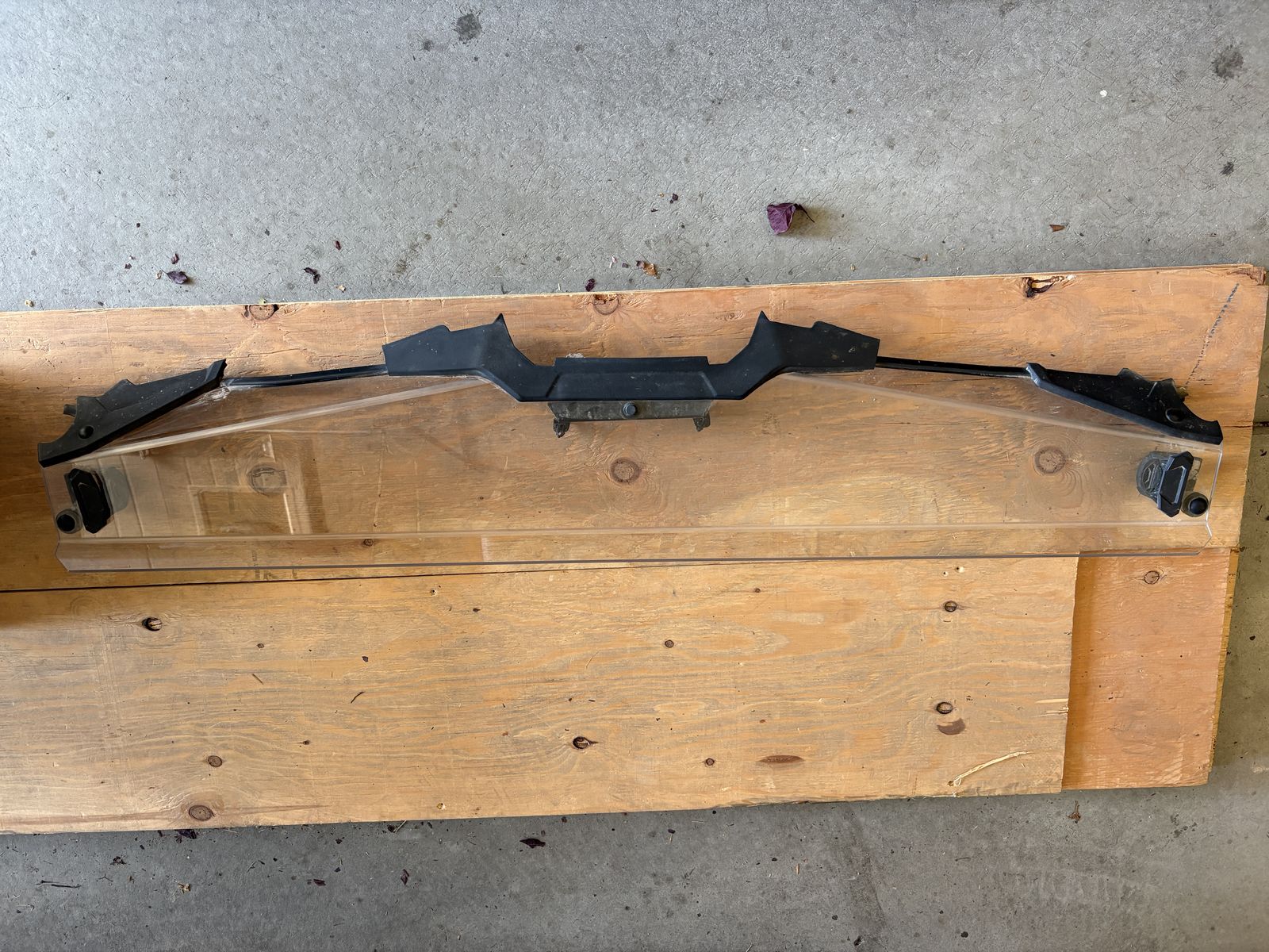 Honda Talon 1/4 Windshield with Black Mounting Hardware