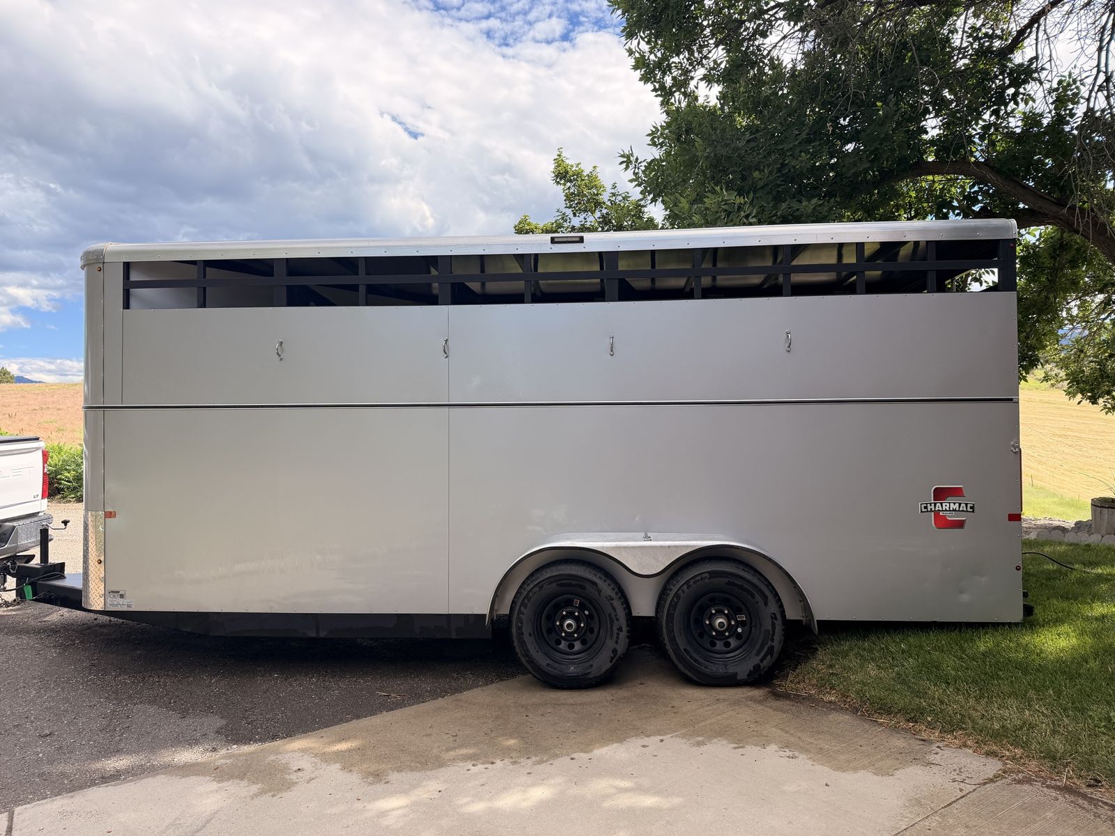 2024 Charmac 4H Bumper Pull Stock Trailer - Livestock Hauler