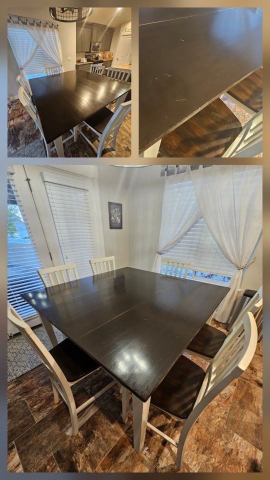 solid wood kitchen table