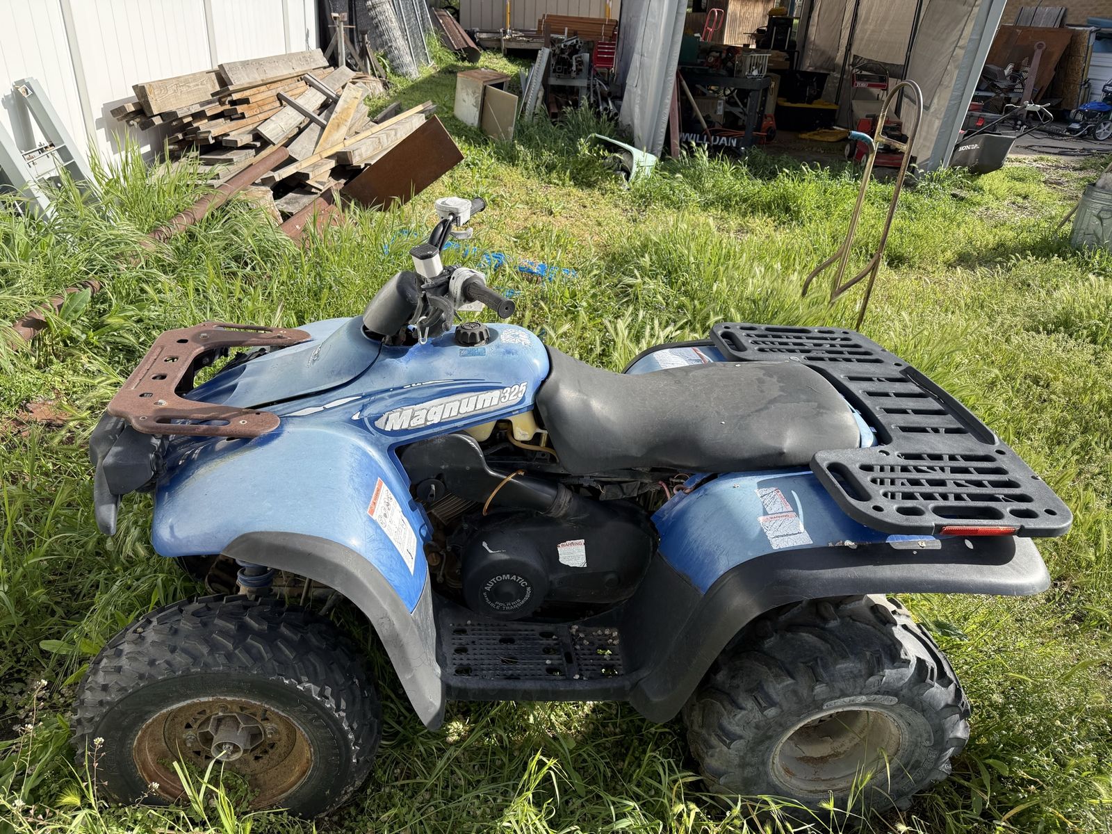 Kawasaki Bayou 220 ATV & Polaris Magnum 325 ATV - For Parts/Repair, AS-IS