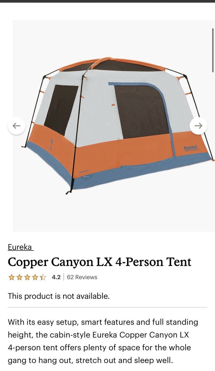 Copper Canyon LX 4-Person Tent