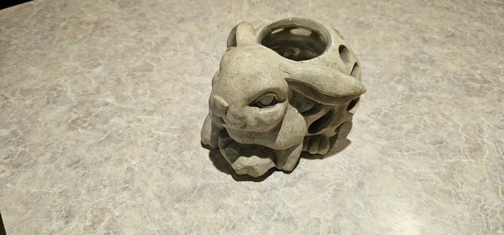 Candleholder Bunny 9"×7"×5" Resin
