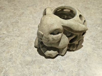 Candleholder Bunny 9"×7"×5" Resin
