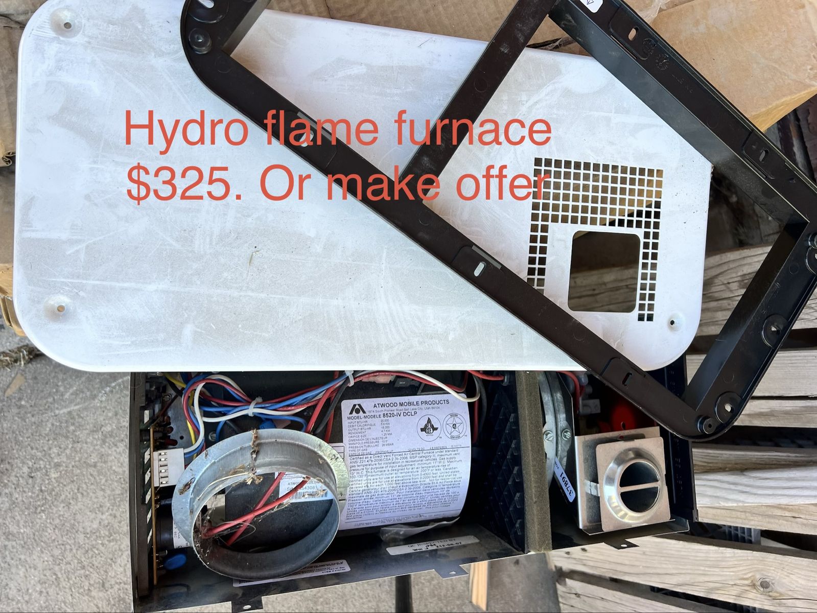Atwood Hydro Flame 8520-IV DCLP RV Furnace 20,000 BTU Propane