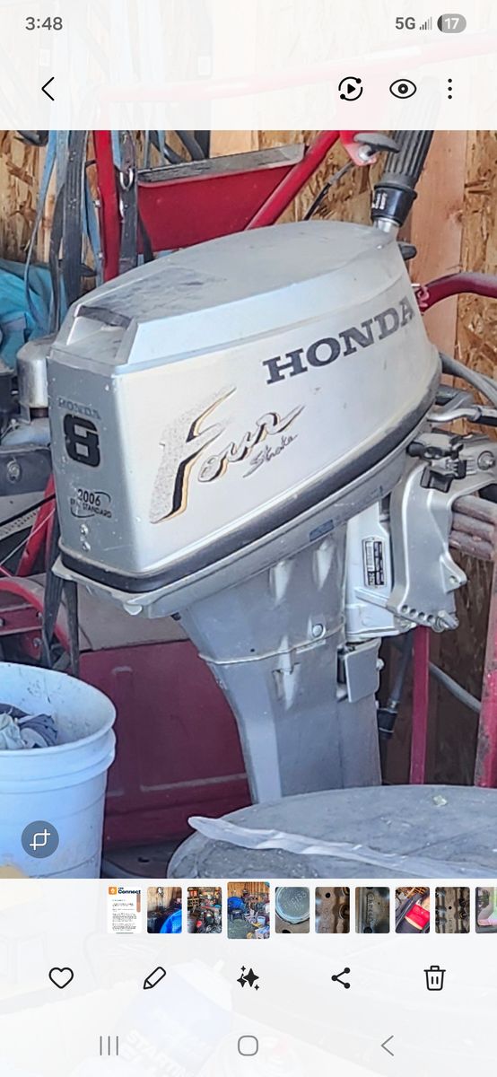 Honda 8 HP four-stroke engine