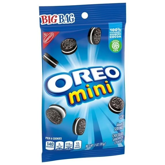 Nabisco Assorted 3 oz. Snacks. Oreo Mini #96073
