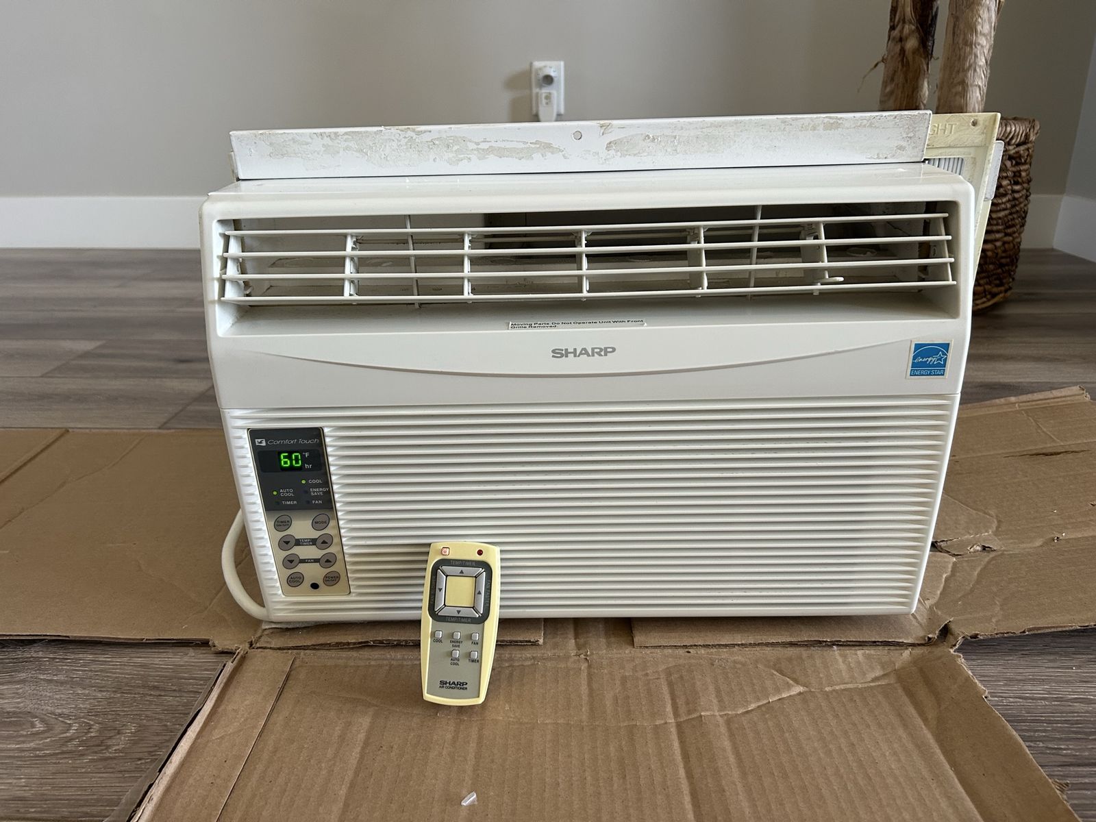 Sharp Comfort Touch Window AC Unit with Remote Control - 8000 BTU