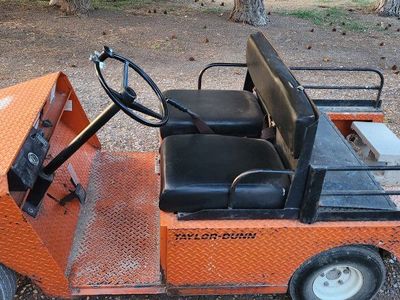 Taylor-Dunn Industrial Utility Vehicle Cart, Orange, Two-Seater