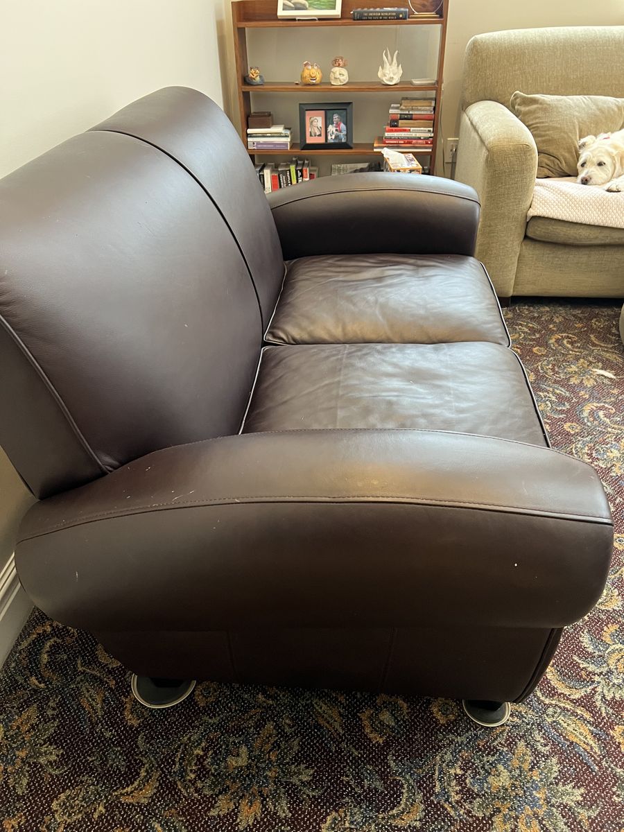 Leather Loveseat, Good Condition