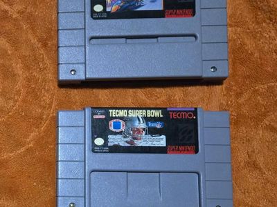 Nintendo sNes games $15 each including Tecmo Super Bowl! trades considered!