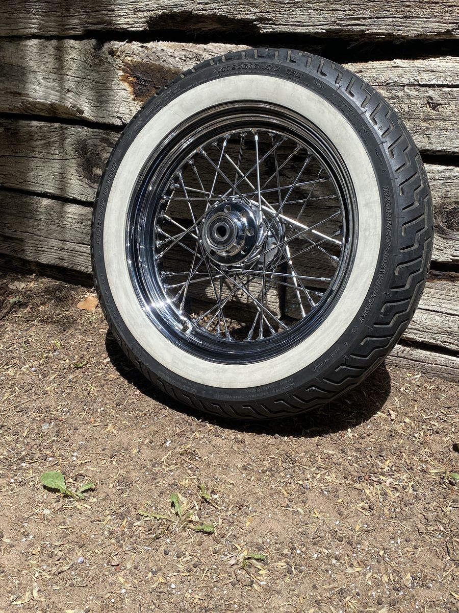 Harley Davidson softail heritage classic 40 spoked front wheel rim w/Tire 16x3
