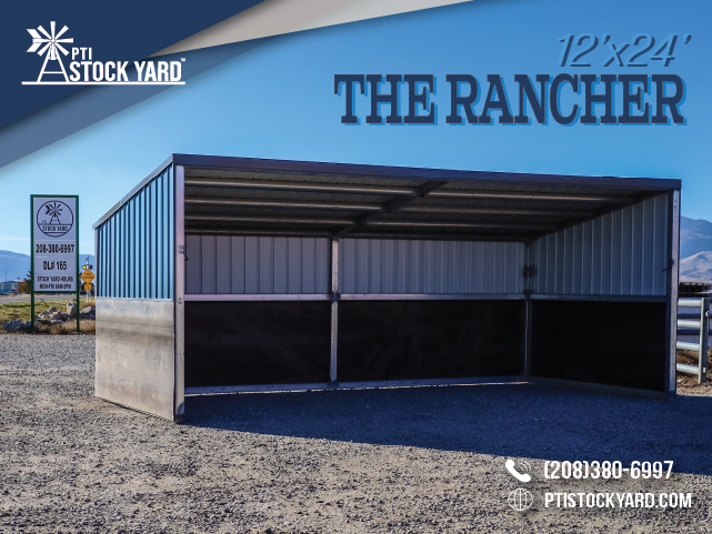 The Rancher 12x24 Heavy-Duty Livestock Shelter