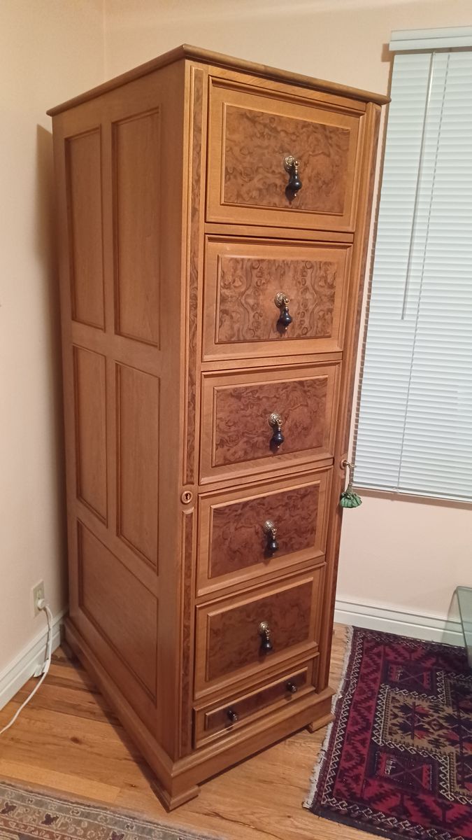 ANTIQUE VICTORIAN STYLE FILING CABINET