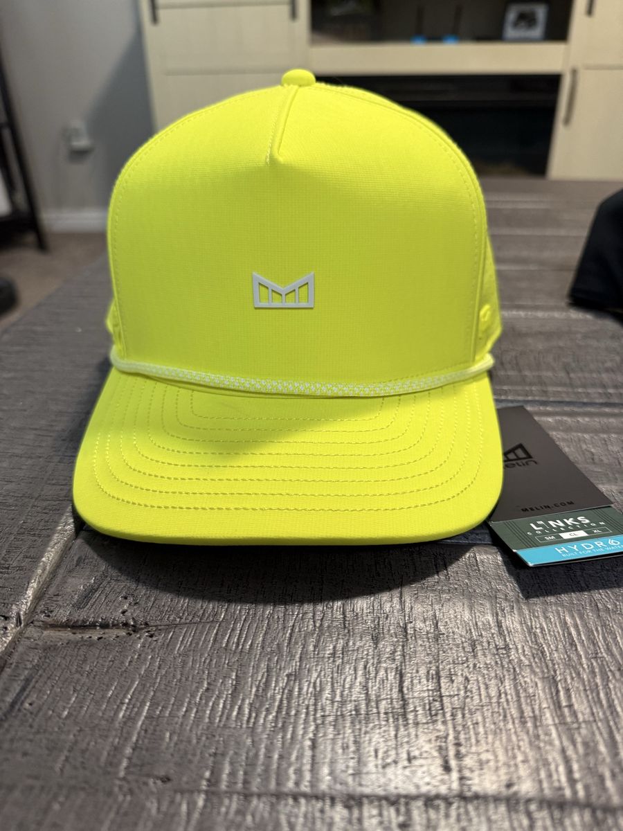 Melin Hydro Links Icon Snapback Hat - Neon Yellow
