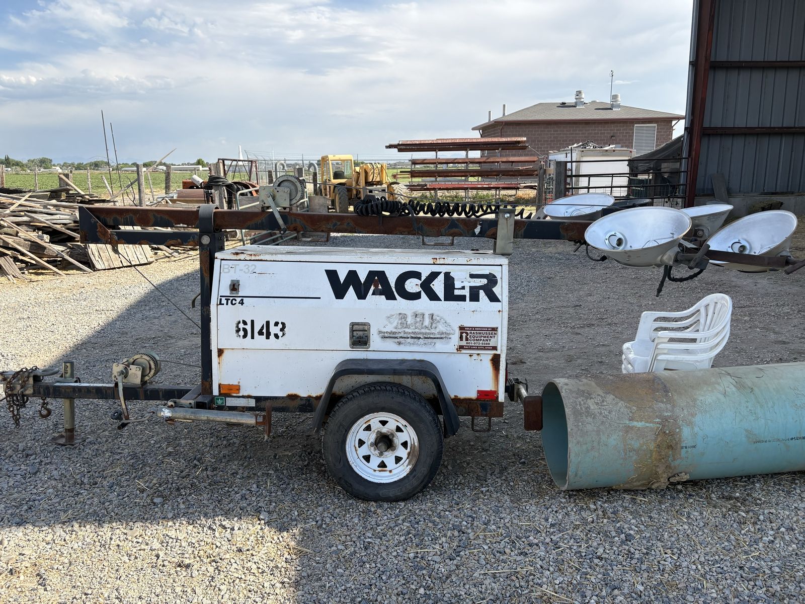 Wacker LTC4 Mobile Light Tower - Diesel Powered