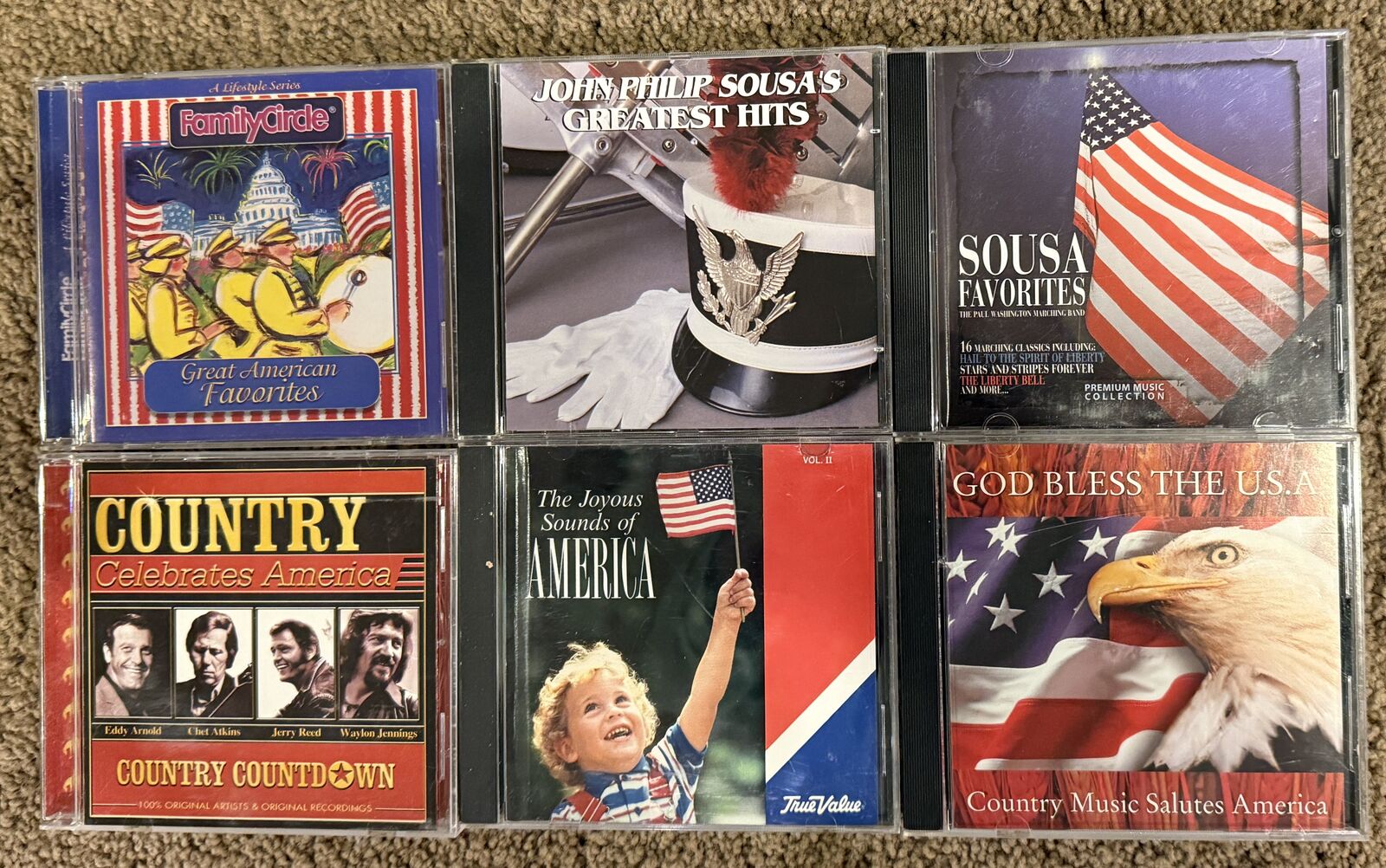 Patriotic America CD Bundle – Country, Classical & American Favorites (6 CDs)