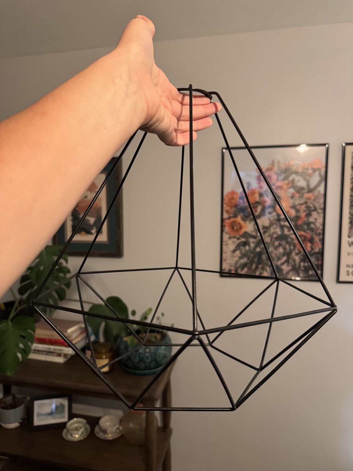 Modern Hexagonal Pendant Light Fixture