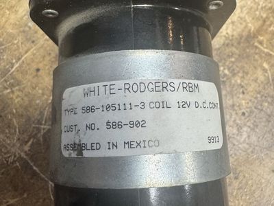 White-Rodgers 586-105111-3 12V DC Continuous Solenoid Relay (Cust No. 586-902)