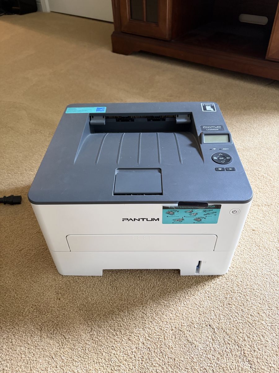 Pantum L2350DW Monochrome Laser Printer with Wi-Fi and Power Cord