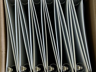 White 1.5 Inch 3 Ring Binders for Office or School Use in bulk