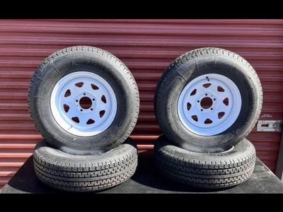 New Set Of 4 ST 225/75 R 15 Trailer Tires E Load