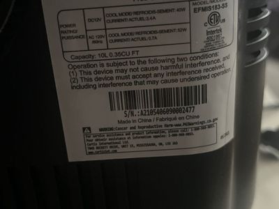 Frigidaire Portable Mini Fridge / Cooler – AC + Car Plug