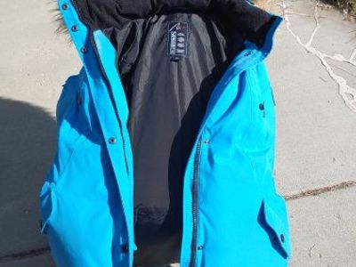 Extreme Cold-Weather Coat: features a durable water-repellent coating, reflective elements, dense down-and-feather