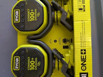 New Two Pack Ryobi Bluetooth Speakers