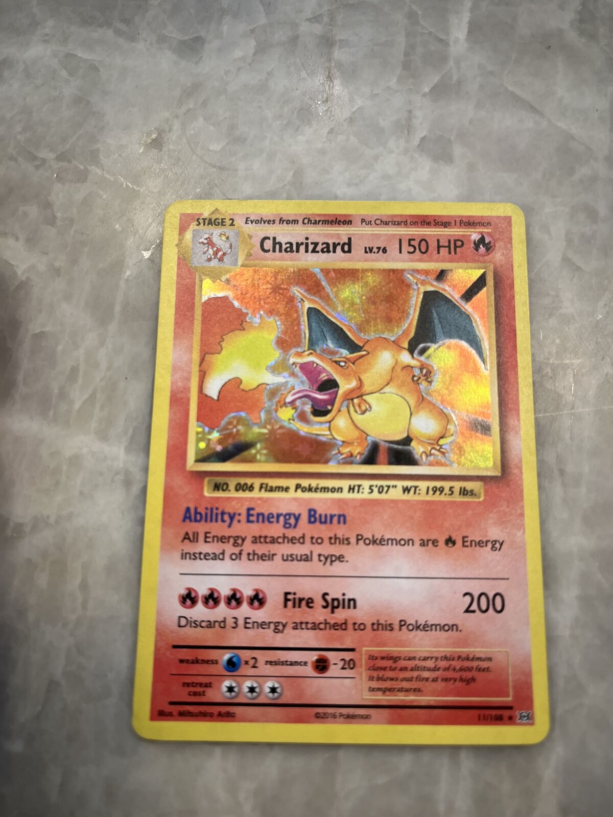 Pokemon Charizard Card