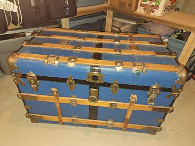 Vintage steamer trunk
