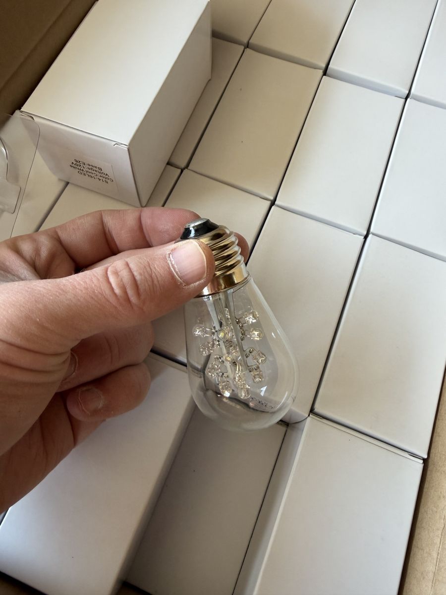 New S14 LED Bulbs – Cool White – $350 for 400EA or $1 a bulb wedding / christmas