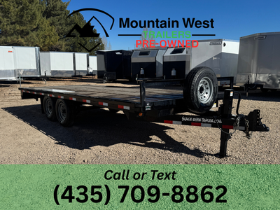 2025 USED Snake River Trailer 8X20-15.4K Deck Over Equipment Trailer