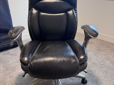 Serta Executive Office Chair High-Back Bonded Leather Ergonomic Desk Chair - Black