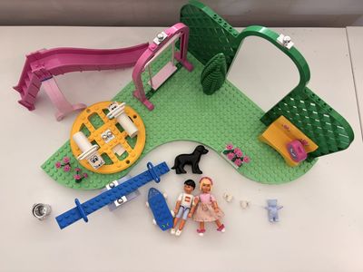 RARE- vintage Belville LEGO playground - complete set w instructions