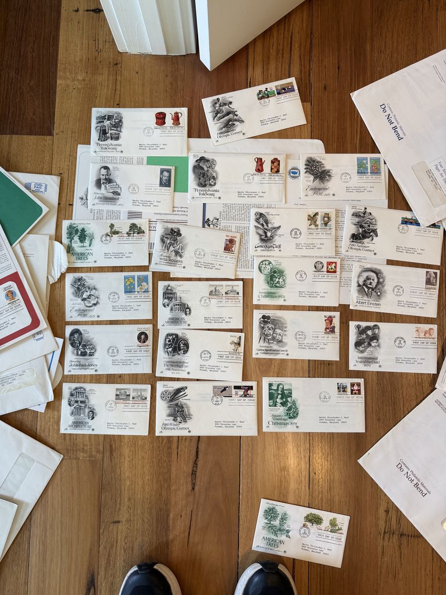 Stamps US First Day Covers Lot of 24 - Most R Late 1970s FDCs w/ Binder & Pages