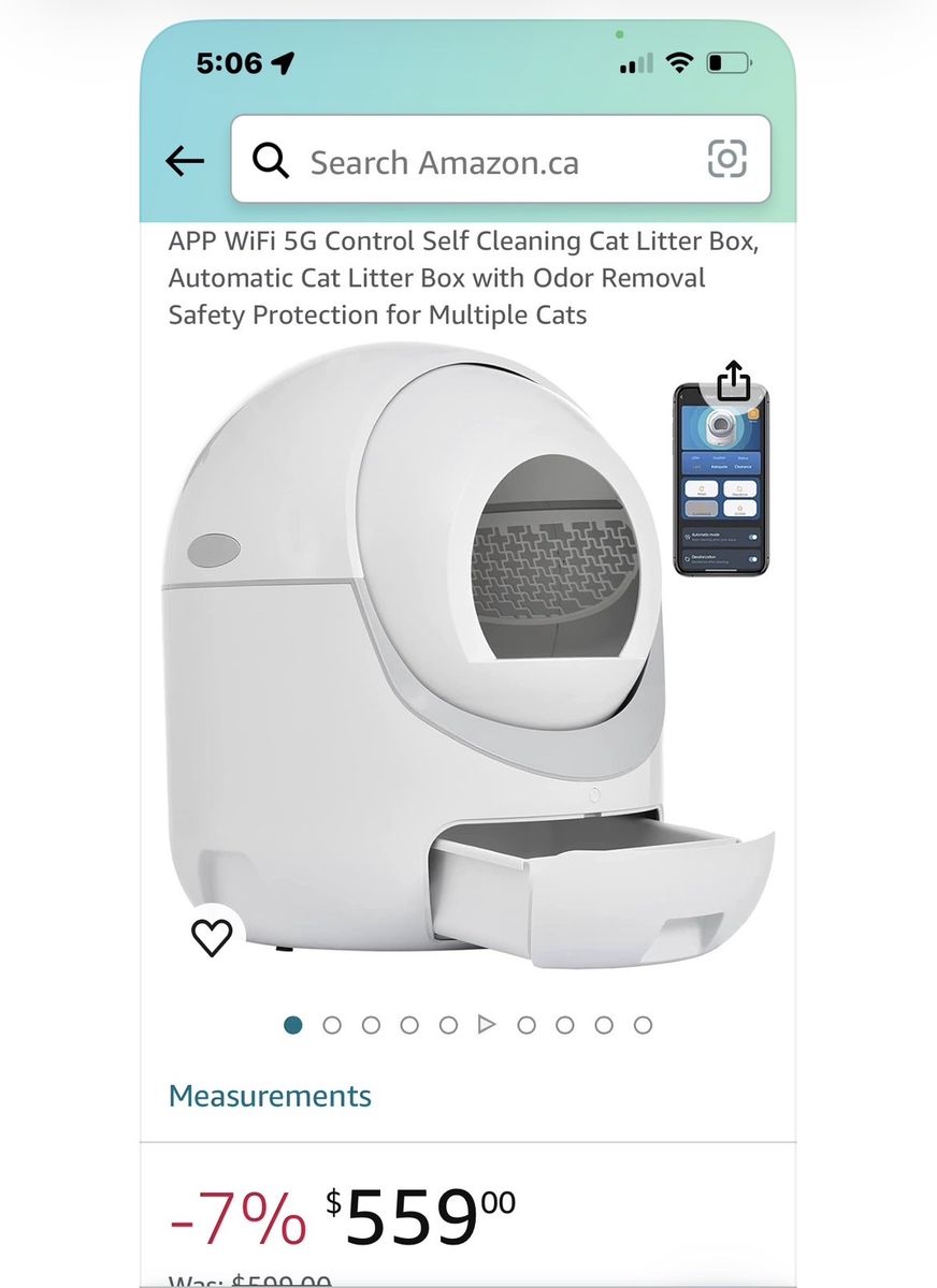 Self cleaning cat litter box