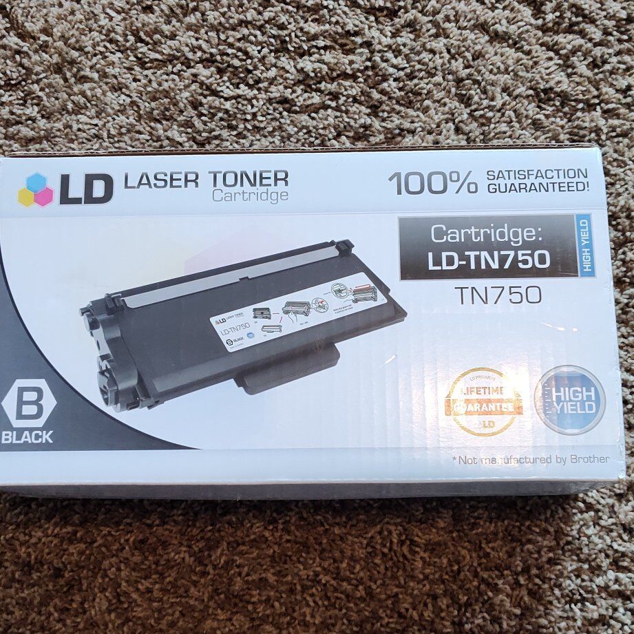 Brother laser printer toner cartridge tn750