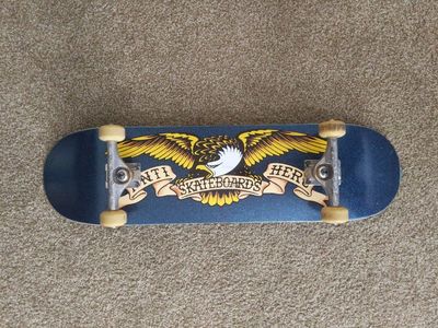 quality 8.5" anti-hero skateboard