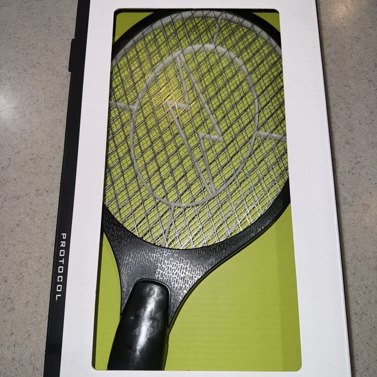 Protocol Shock 'Em Bug Zapper Racket - Electric Fly Swatter for Pest Control
