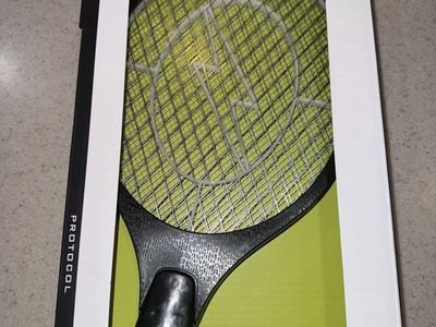 Protocol Shock 'Em Bug Zapper Racket - Electric Fly Swatter for Pest Control