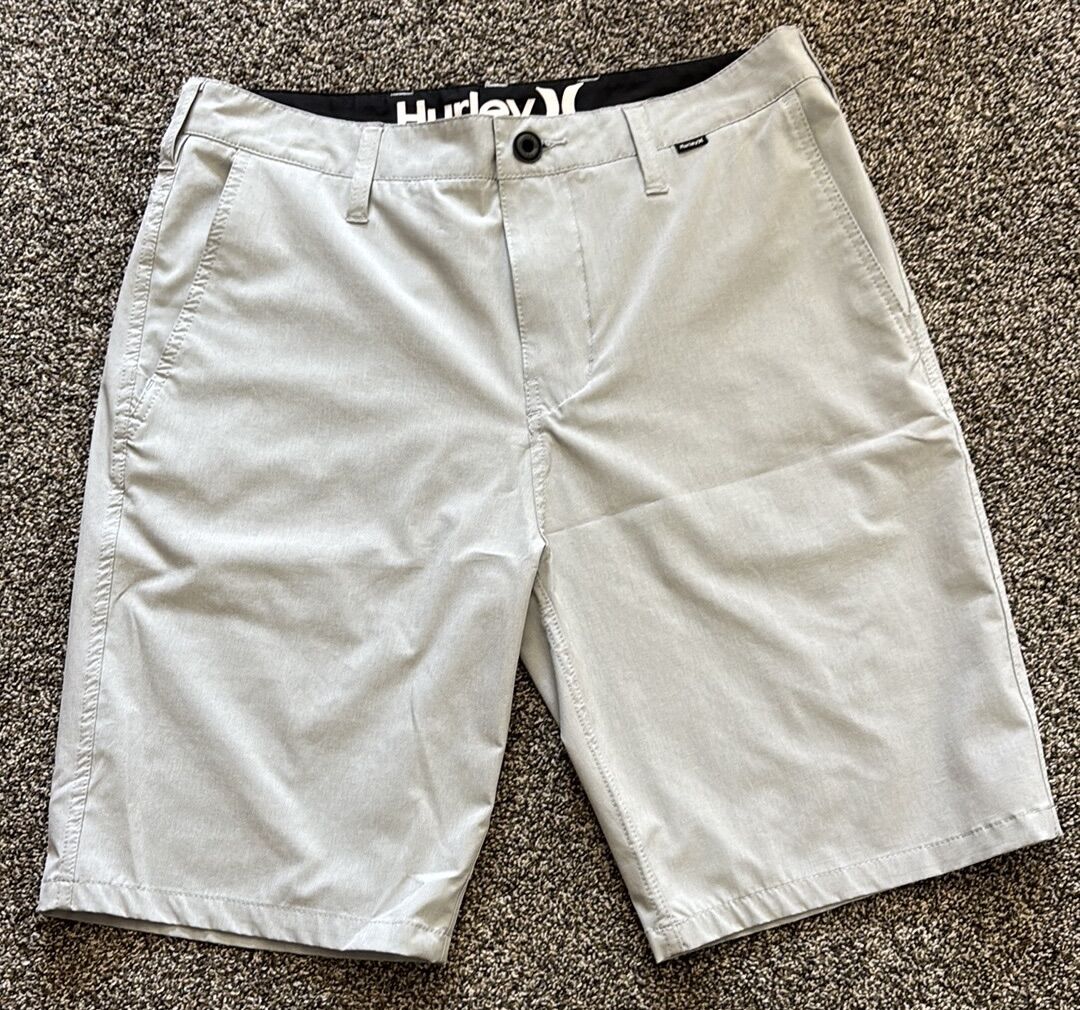 NEW! Hurley Phantom Light Gray Shirts- Size 30