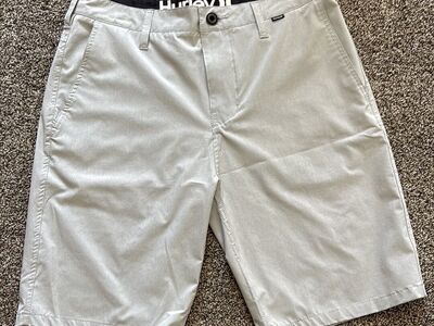 NEW! Hurley Phantom Light Gray Shirts- Size 30