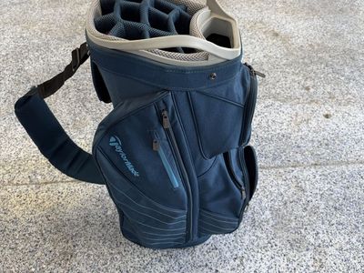 TaylorMade FlexTech Golf Bag - Teal/Navy Blue, 14-Way Top, Stand Bag