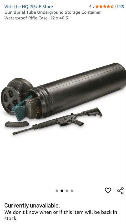 NIB- HQ Longterm Underground Waterproof Rifle Case