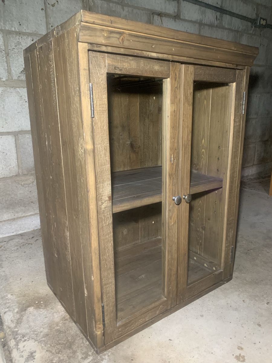 Pottery Barn Wallace glass door hutch