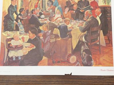 Vintage Frontier Christmas Art Print by H. Charles McBarron